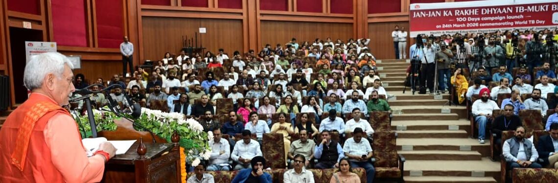 “No Patient Will Be Left Behind”: LG Sinha Launches 100-Day TB-Free Campaign, Calls for Mass Movement in J&K