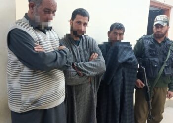 Three Gamblers Arrested in Tral