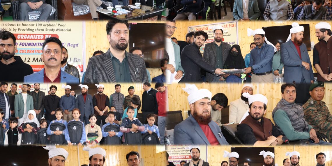 Future Seeds Foundation, Indian Army Distribute Educational Support to Orphaned and Underprivileged Students in Villgam