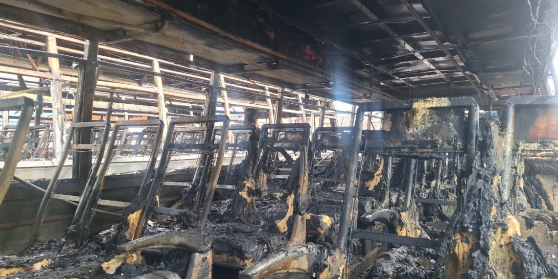 Seven Buses Damaged in Kupwara Bus Stand Fire; No Loss of Life Reported