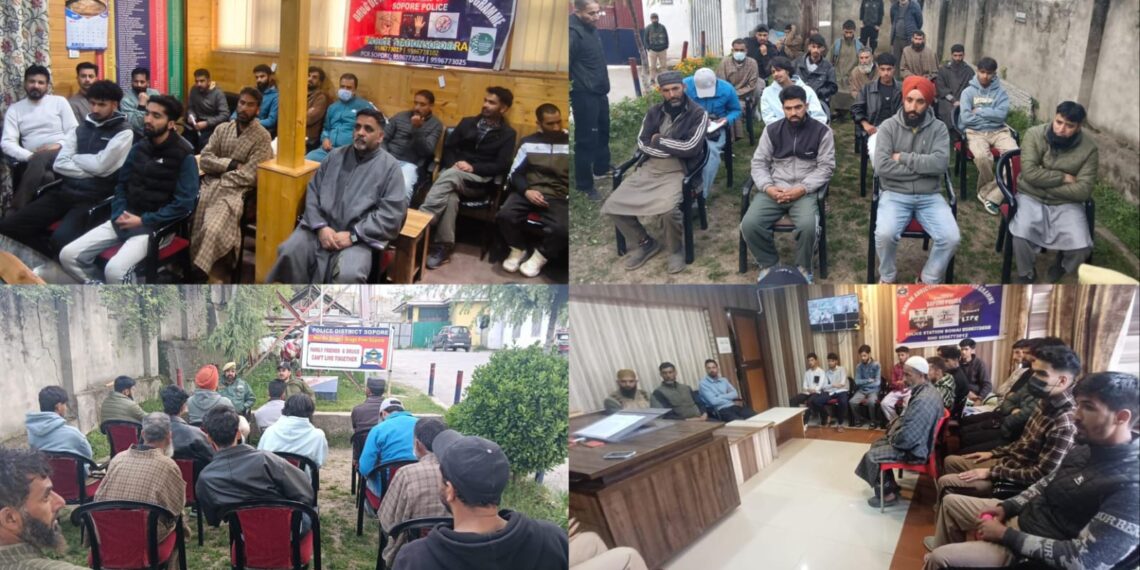 Sopore Police Organise Stakeholder Outreach Programmes under Nasha Mukt Jammu & Kashmir Abhiyaan