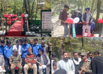 Indian Army Inaugurates Vital Bridge at Nallah Batamoji in Karnah.