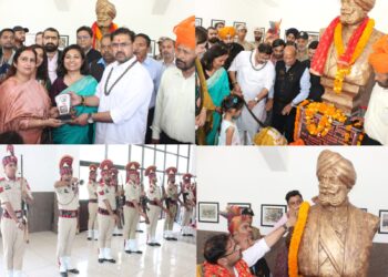 Tributes Flow as Satish Sharma Unveils General Zorawar Singh’s Bust in Reasi