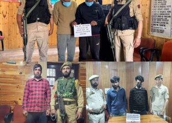 Major Anti-Drug Crackdown in Anantnag; Five Peddlers Arrested in Three Separate Cases