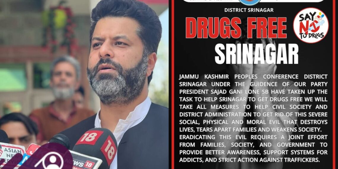 J&K People’s Conference Vows Strong Push for Drug-Free Srinagar, Calls for Collective Action