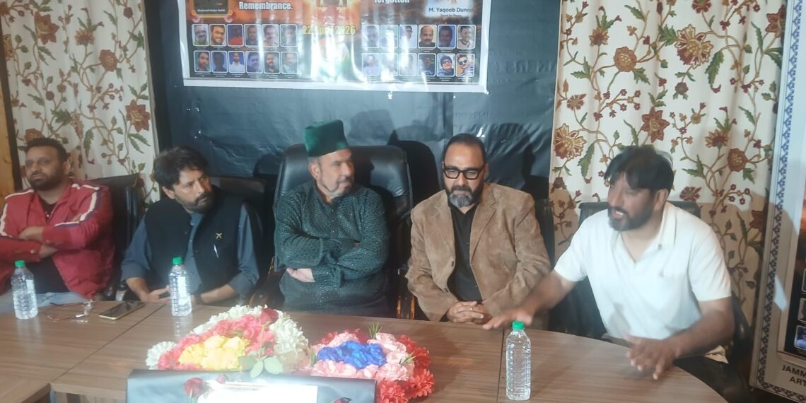 Renzushah Leads April 22 Martyrs’ Tribute, Pushes for 3-Division, 11-District Model in Kashmir