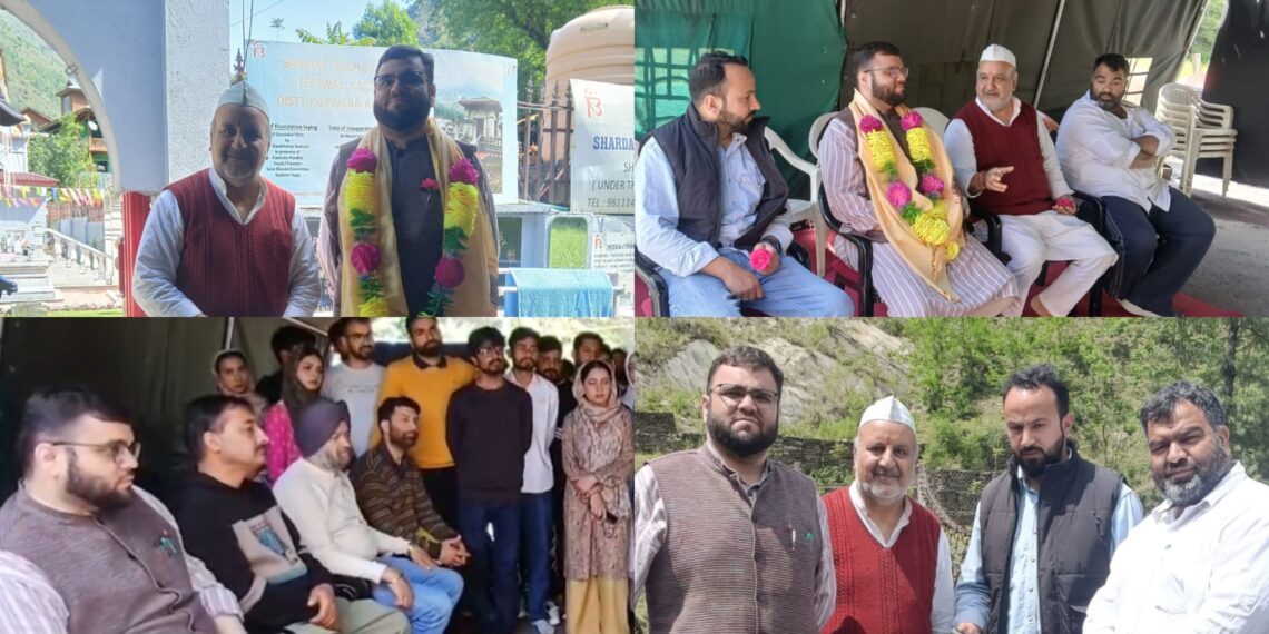 Aga Muntazir Mehdi Visits Sharda Temple, Pushes for Revival of Cross-LoC Access to Sharda Peeth