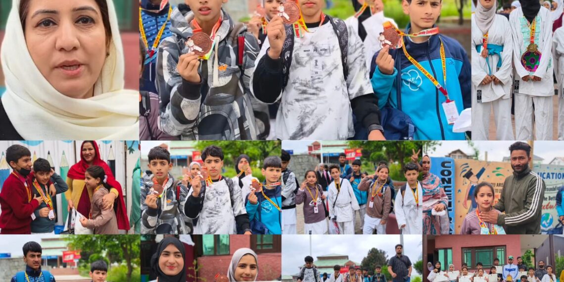 Budgam School Shines at South Asia Karate Championship; 11 Students Win Medals, Two Earn International Selection