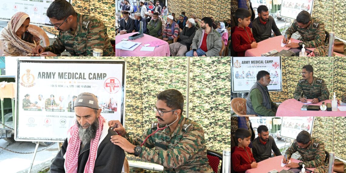 Army Brings Healthcare to Doorstep in Tangdhar, Over 250 Locals Treated at Free Medical Camp
