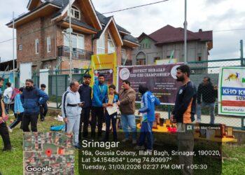 District Amateur Kabaddi Championship 2025–2026 Concludes at Ellahi Bagh, Srinagar