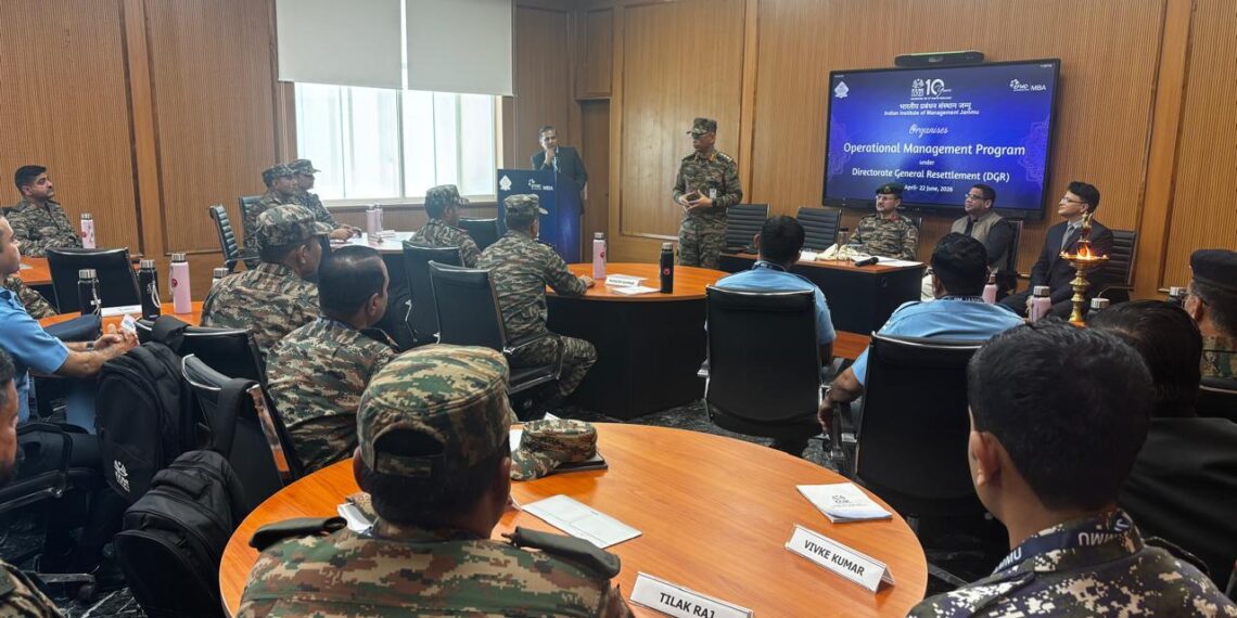 IIM Jammu Hosts Pioneering Operations Management Course for Retiring Armed Forces Personnel
