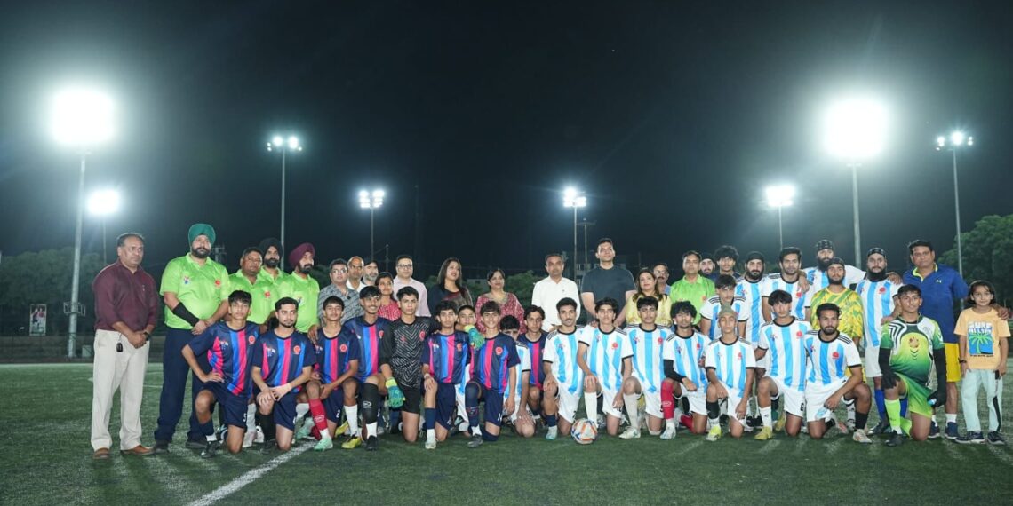 Football Under Floodlights Sends Strong Anti-Drug Message in Jammu