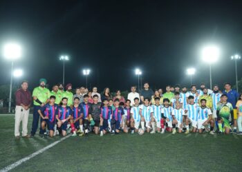 Football Under Floodlights Sends Strong Anti-Drug Message in Jammu