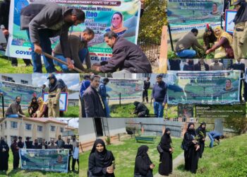 Plantation Drive Organized at Government Degree College Beerwah, Promoting Eco-Friendly Message