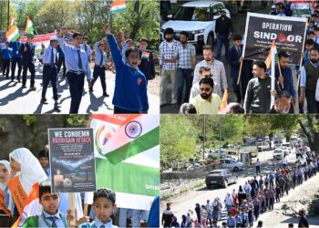 Hundreds Rally in Tangdhar Against Pahalgam Attack, Call for Peace and Unity