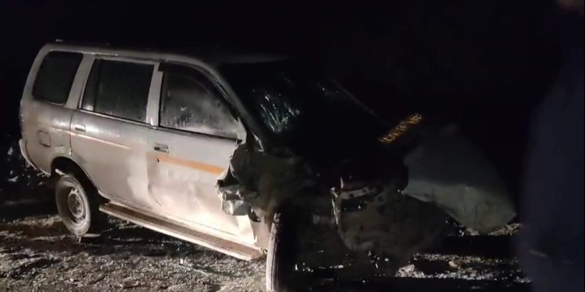 Four Injured in Late-Night Collision at Khanpora, Baramulla