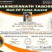 Late Abu Tariq Gh. Nabi Mir Conferred Rabindranath Tagore Hall of Fame Award Posthumously