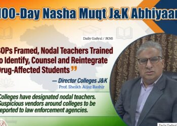 100-Day Nasha Muqt J&K Abhiyaan