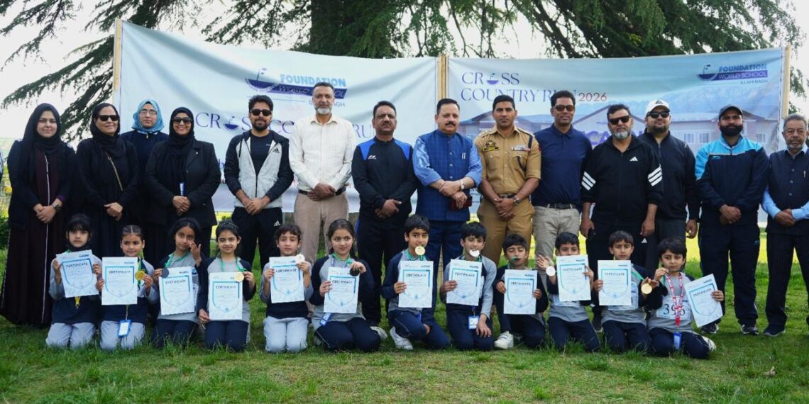 Foundation World School, Illahi Bagh Hosts Cross Country Run at University of Kashmi