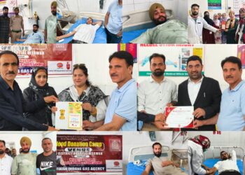 Mega Blood Donation Camp Held at SDH Beerwah, Around 50 Units of Blood Donated
