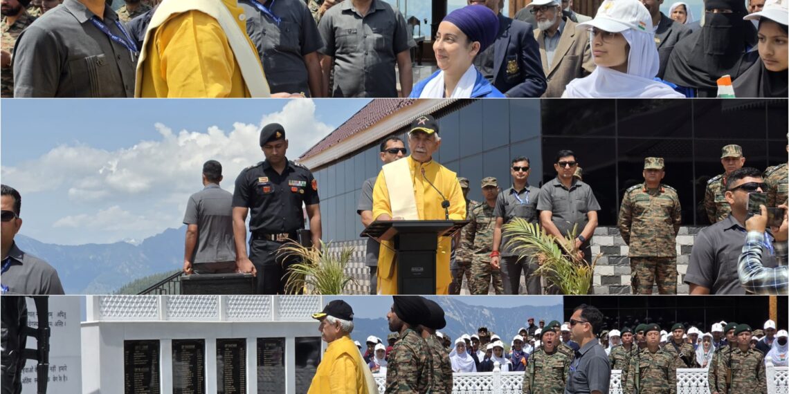 LG Manoj Sinha Inaugurates ‘Shaurya Gatha’ Complex in Tangdhar, Calls It Tribute to India’s Brave Soldiers