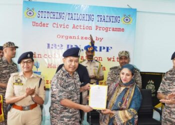 CRPF Organises Closing Ceremony of Women Tailoring Programme Under Civic Action Initiative in Srinagar