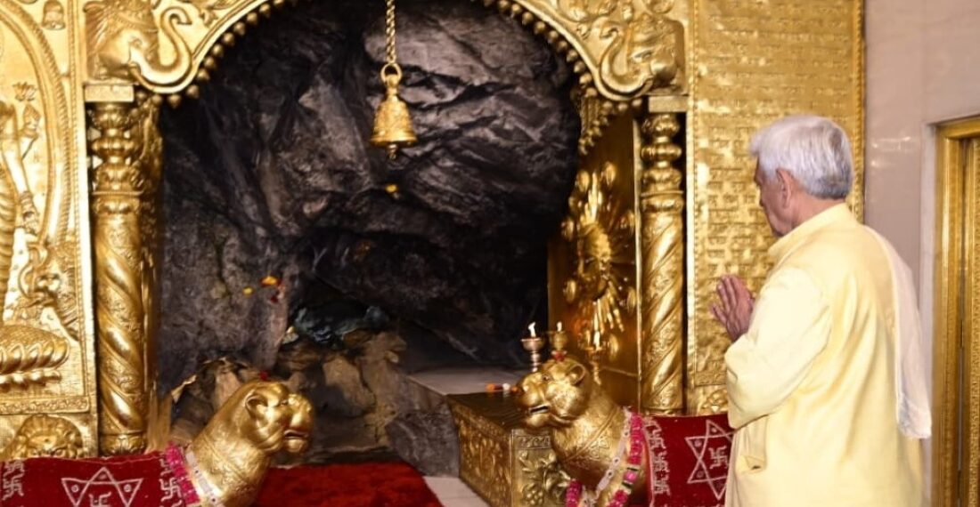 LG Manoj Sinha Dedicates New Vaishnavi Bhawan to Devotees at Shri Mata Vaishno Devi Shrine