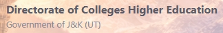 UG Admissions Begin Across 142 Degree Colleges in J&K Live Now