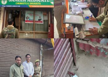 Illegal Drug Trade Curbed in Sopore; Two Chemist Shops Sealed in Ongoing Crackdown