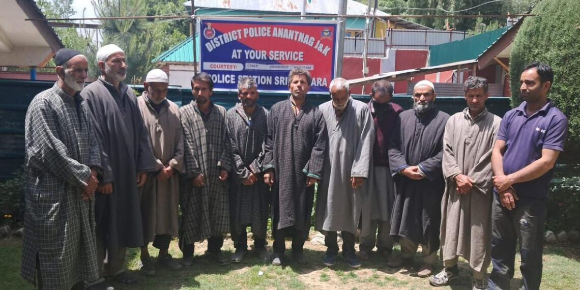 Anantnag Police Tightens Noose on Narcotics Cultivation; 11 Poppy Growers Arrested in Srigufwara Crackdown