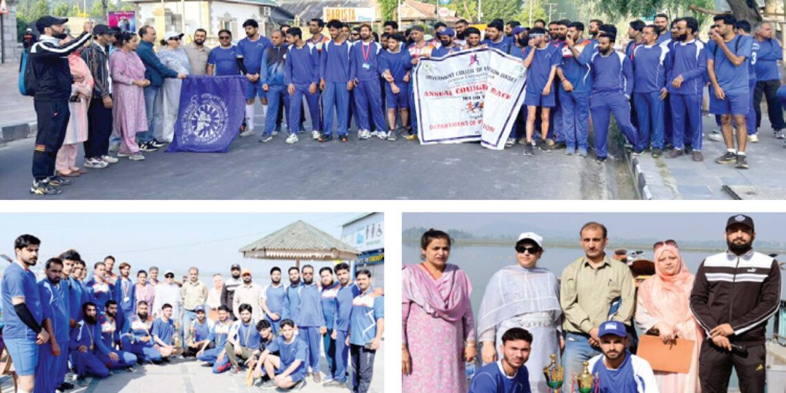 GCOE Srinagar Holds Annual Road Races; Shaheena, Ahsan Emerge Winners