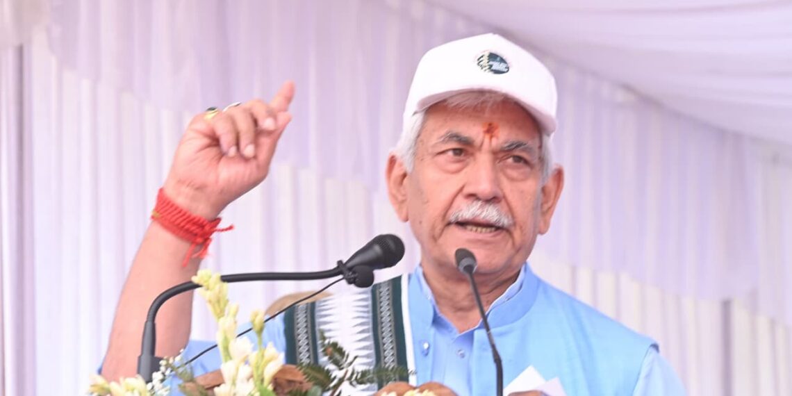 “Drugs and Terrorism Are Two Heads of the Same Snake”: LG Manoj Sinha Leads Padyatra in Kupwara