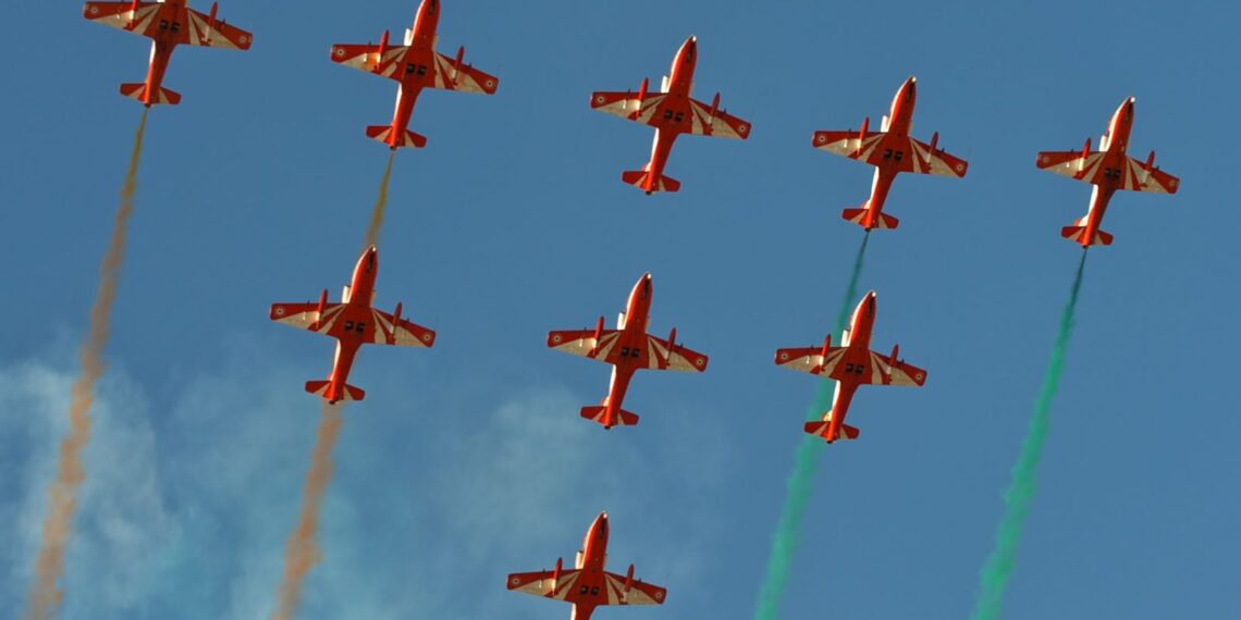 Suryakiran Aerobatic Team Completes Three Decades of Sky Dominance, Showcasing IAF’s Precision and Power