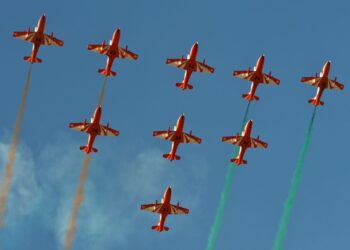 Suryakiran Aerobatic Team Completes Three Decades of Sky Dominance, Showcasing IAF’s Precision and Power