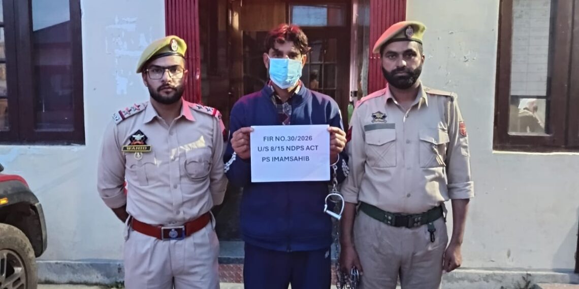 Drug Network Under Scanner as Shopian Police Nab Peddler With Contraband