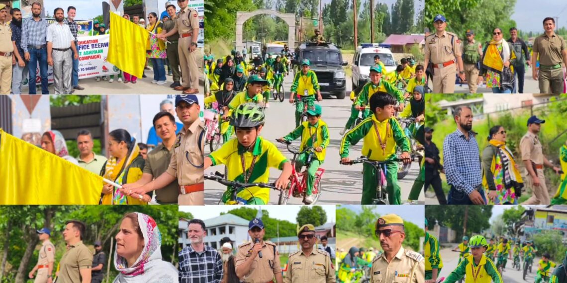 Cycle Rally Against Drugs: Beerwah Students Pedal for Healthy, Nasha-Free Future