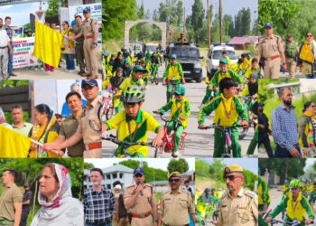 Cycle Rally Against Drugs: Beerwah Students Pedal for Healthy, Nasha-Free Future