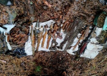 Security Forces Recover Arms, Ammunition During Search Operation in Bandipora Forest
