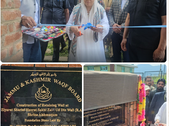 Dr Darakhshan launches shrine upgrade works, lays foundation for new projects in Aishmuqam and sarbal