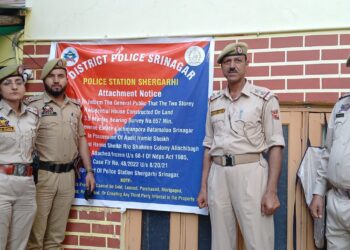 Srinagar Police Attaches Property of NDPS Accused in Shergari Case
