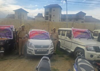 Anantnag Police Seizes 08 Vehicles Linked to Drug Trade, Intensifies Financial Crackdown on Narcotics Network