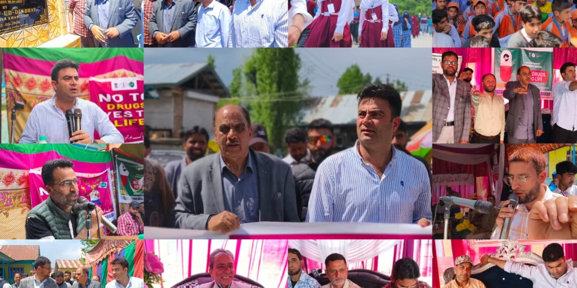 MLA Saif-ud-Din Bhat Boosts Education Infrastructure, Leads Anti-Drug Drive in Khag