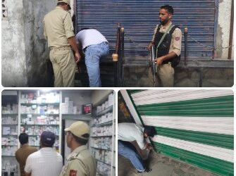 Medical Shops Sealed During Anti-Drug Crackdown in Srinagar