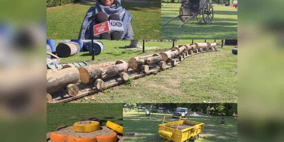 From Scrap to Spectacle: Floriculture Department Unveils Eco-Art Garden at Srinagar’s Iconic City Square