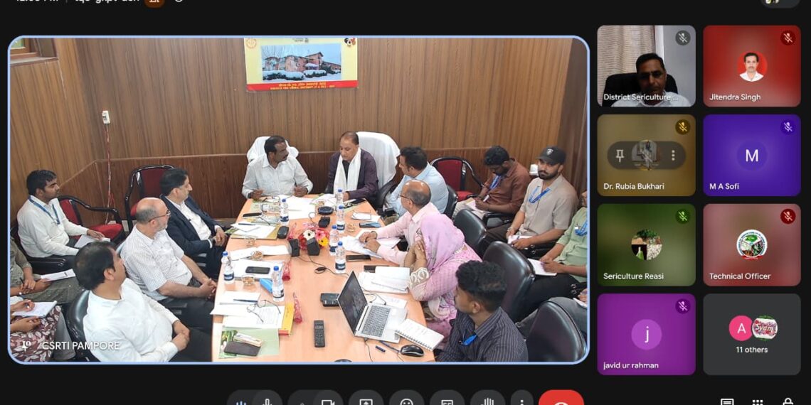 CSB–CSR&TI Pampore Hosts Key Meet to Boost Sericulture in J&K
