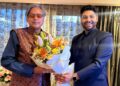 Adv. Maroof Khan Calls on Dr. Shashi Tharoor in Srinagar