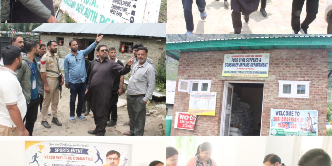 Satish Sharma Reviews Amarnath Yatra Readiness, Pushes Grassroots Sports Drive in Anantnag
