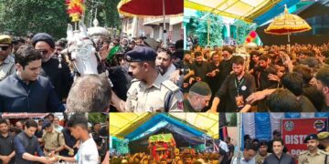 Thousands Participate in Peaceful Ashura Processions Across Budgam