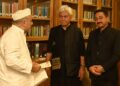 Ravinder Pandita Invites LG Manoj Sinha to Annual Sharda Divas, Varshik Abhishek at Teetwal karna