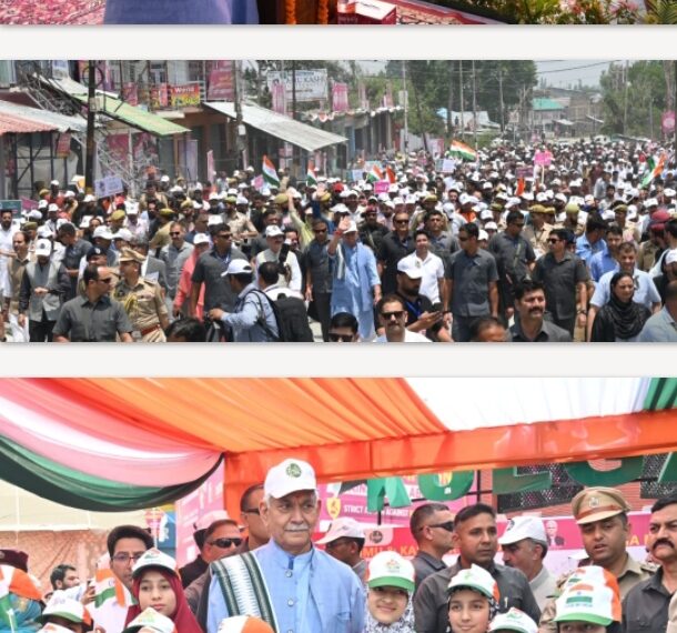 “Drug-Free J&K Movement Strikes at Narco-Terror Networks”: LG Sinha Leads Massive Padyatra in Kulgam